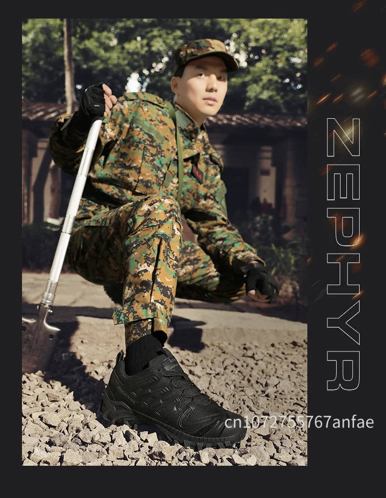 Men Tactical Boot Anti-Slip Work Safety Shoes Waterproof Special Force Army Boots Male Hiking Boot Outdoor Travel Shoe Anti-slip