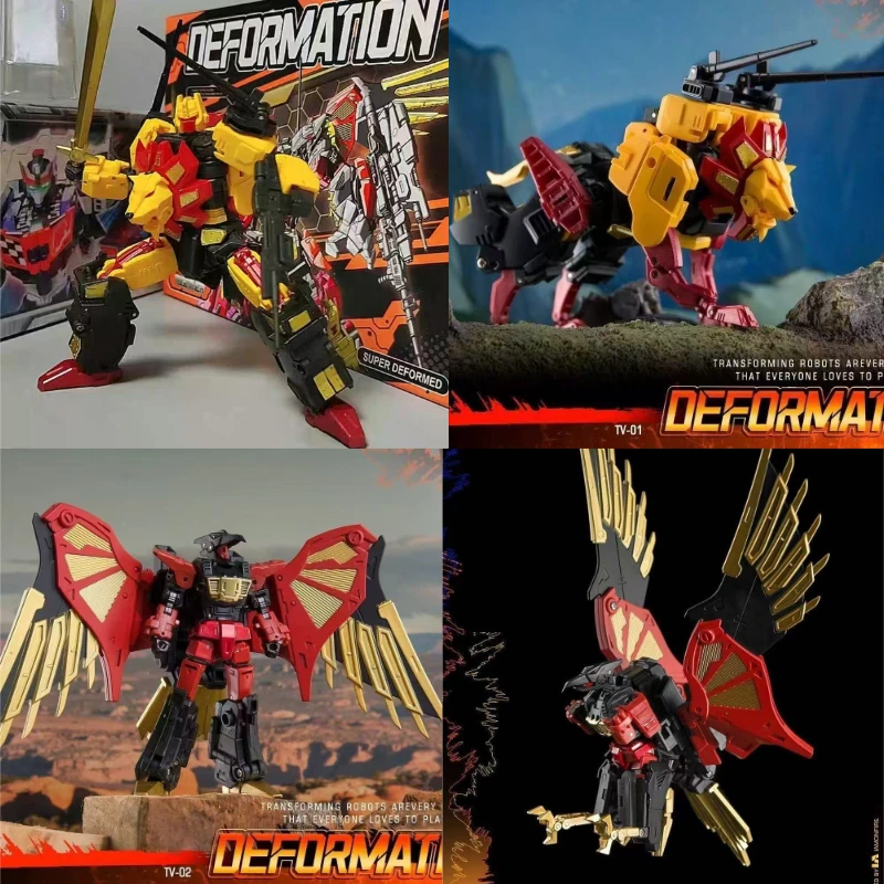 

【IN STOCK】Transformation TV-01 TV01 TV-02 TV02 Predaking Divebomb The Sharp Claws MINI Action Figure Robot