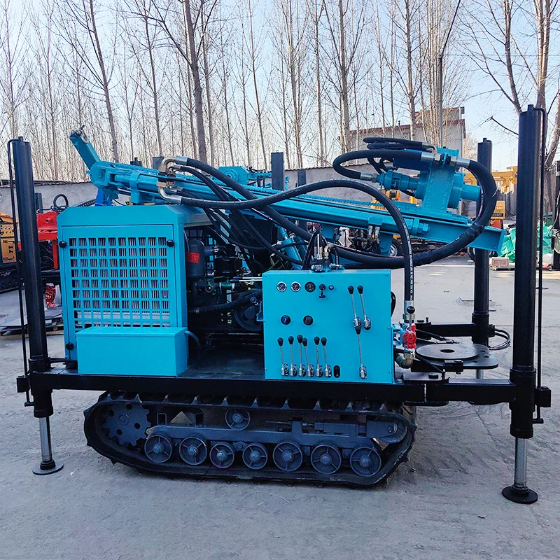 Down The Hole Drill Rig 200-800m Mud And Air Dual Purpose Water Well Drilling Machine Crawler Diesel