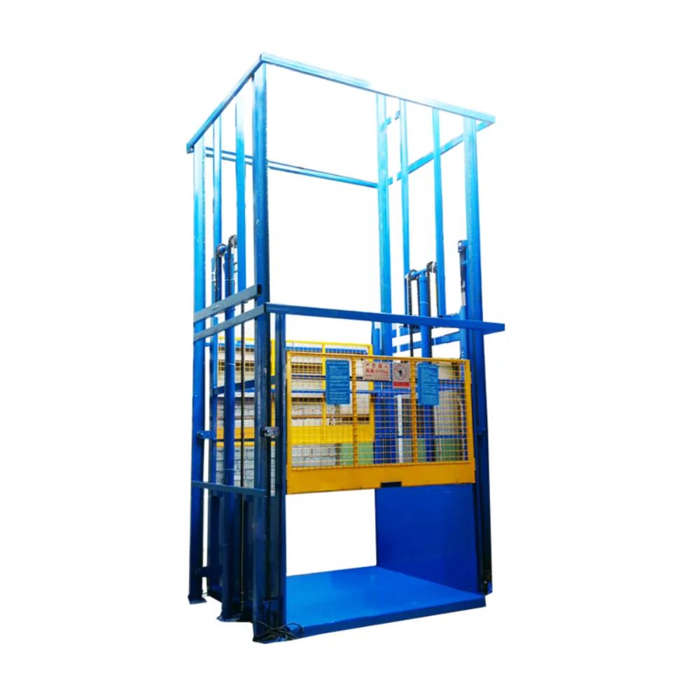 

Factory hydraulic freight elevator elevator warehouse simple guide rail electric small lifting platform