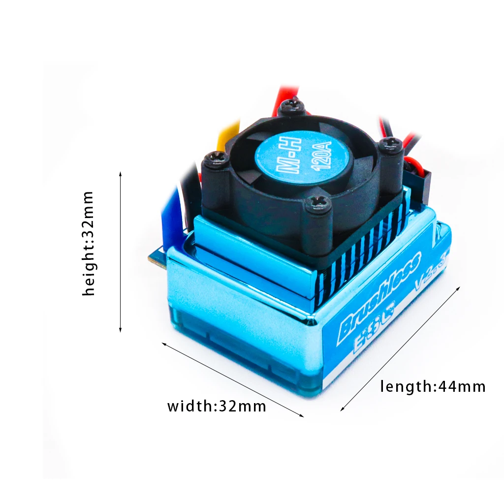 RCXAZ 3650 Brushless Motor with 120A/480A ESC Brushless Electric Speed Controller 5.3 V/5A BEC for 1/10 RC Racing Car Truck