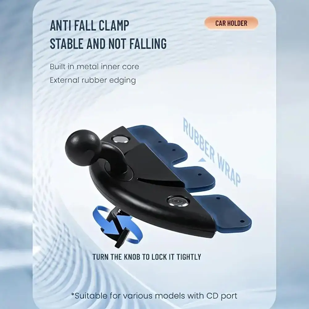 Universal Car CD Slot Tablet Bracket, suporte do telefone móvel, Mount Stand, Rotativo para iPhone, 7, 8, 9, 10, 11 polegadas