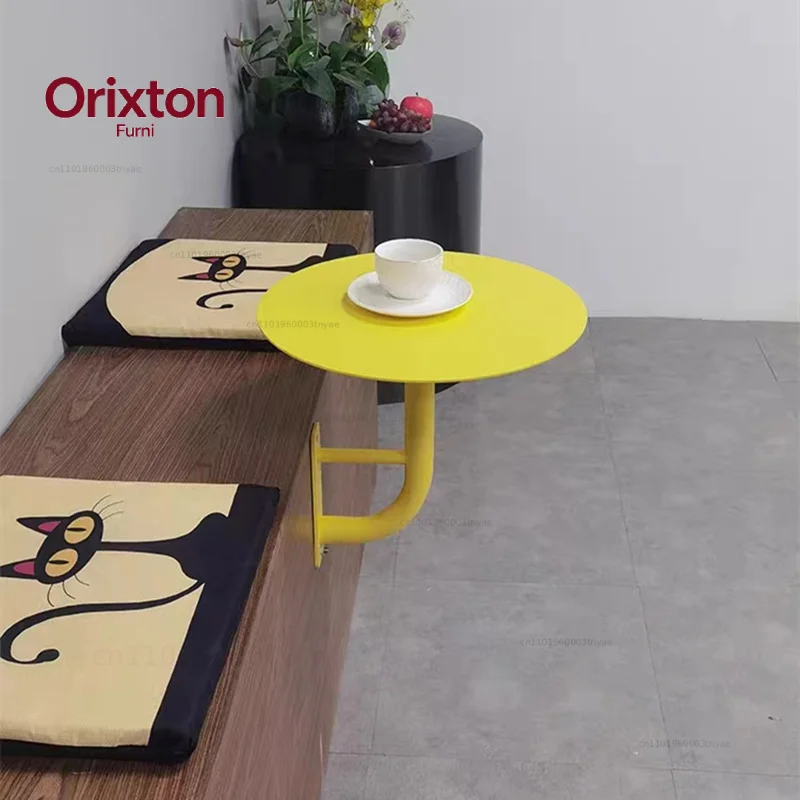 Commercial Internet Celebrity Card Table Wall Hanging Iron Art Milk Tea Shop Coffee Table Baking Dessert Shop Small Round Table
