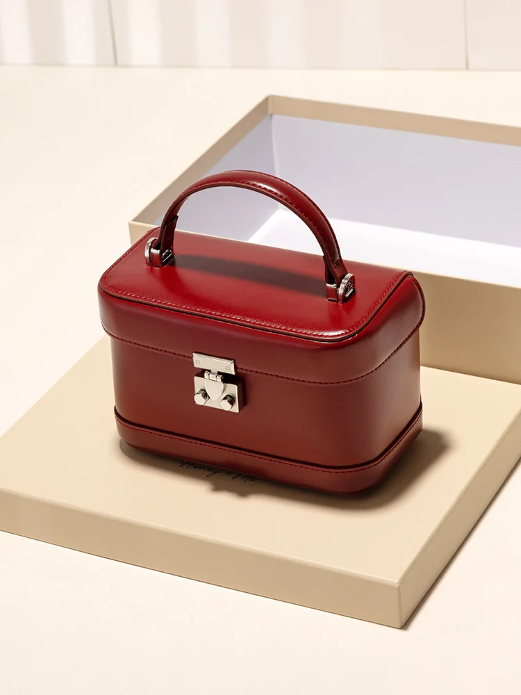 

Original Design GXFMOD Leather Wedding Bag 2025 Chinese Zodiac Year Red oulder Handbag Women's Crossbody Bag Soft Lo Bule