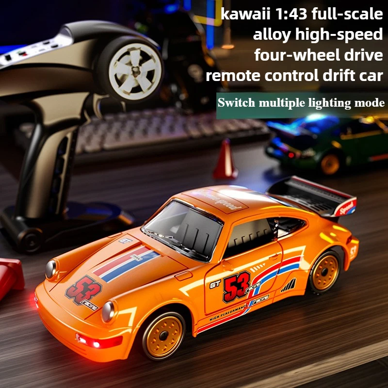 

Kawaii Toy Car Funny Gift-1:43 Full-scale High-speed 4WD Rc Drift Car,Remote Control Car Toy,Desktop Mini Rc Cars,Toys for Boys