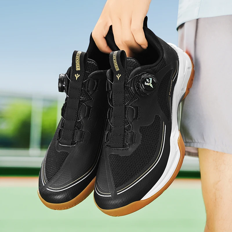 

Original Brand Professional Table Tennis Shoe Designer Quick Lacing Badminton Training Athletic Shoe Wearable Indoor Court Shoe