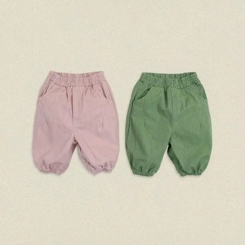 2026 Autumn New Baby Solid Casual Pants Boys Girls Loose Trousers Infant Harem Pants Toddler Sportpants Kids Clothes