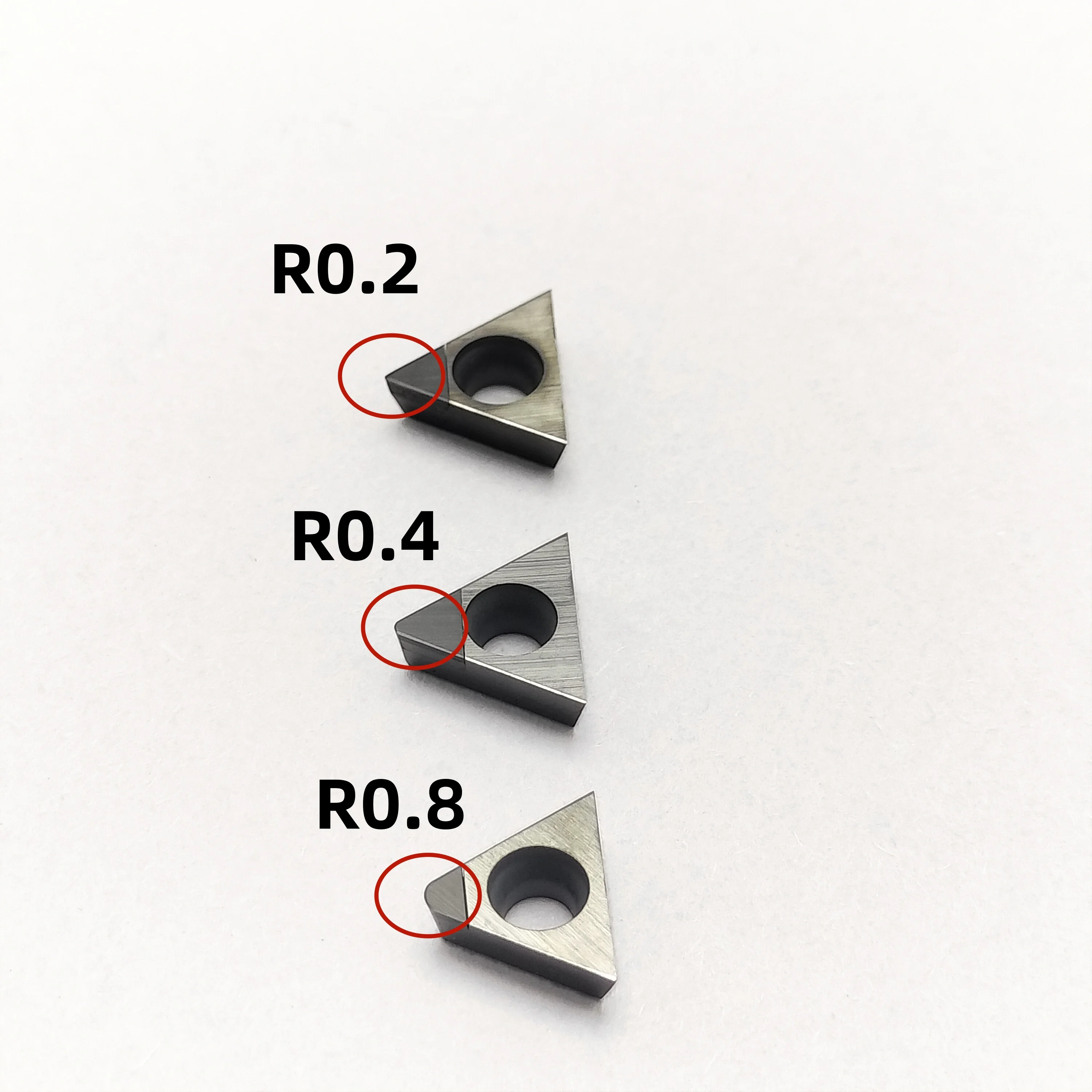TPGH080202 04 08 PCD Internal hole boring tool for aluminum copper CBN CNC TPGH Lathe Diamond Inserts CNC Lathe Cutting Tools