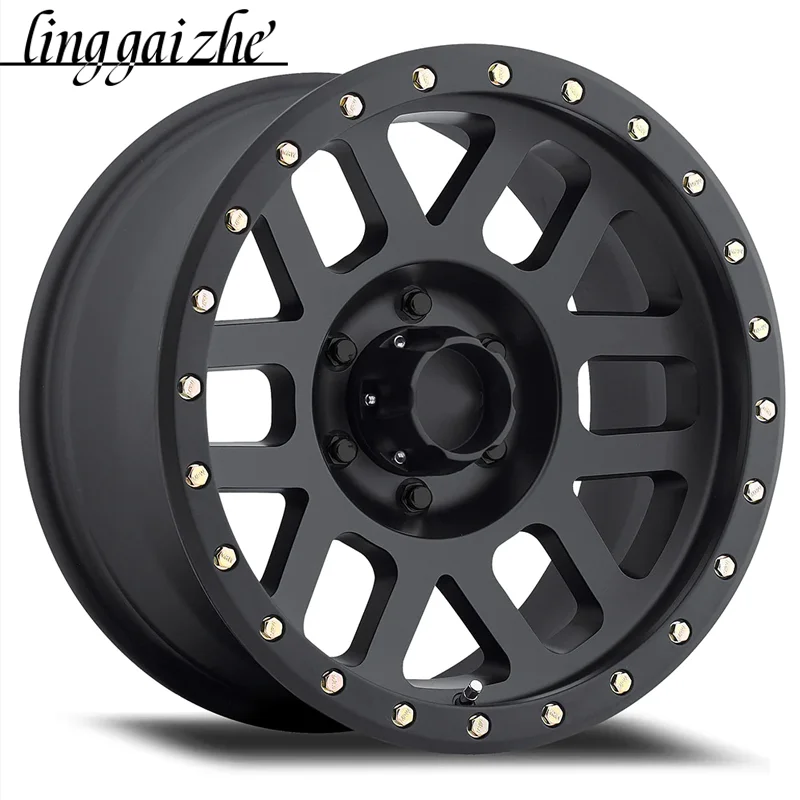 Off-road rims17*9 ET0 6X139.7 Subblack Offset Negative wheels for Toyota Prado Ford Bronco