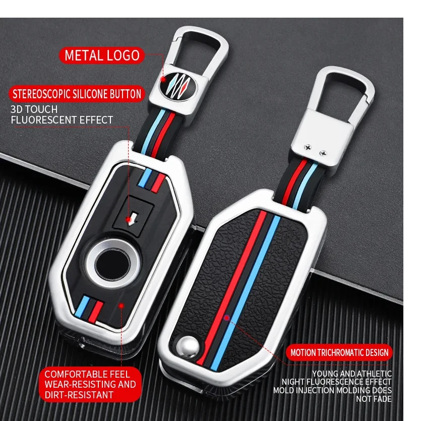 Key Case Cover Skin Holder Shell Fob For BMW Motorcycle F750GS F850GS K1600GT R1200GS LC ADV R1250GS ADV keychain accessories