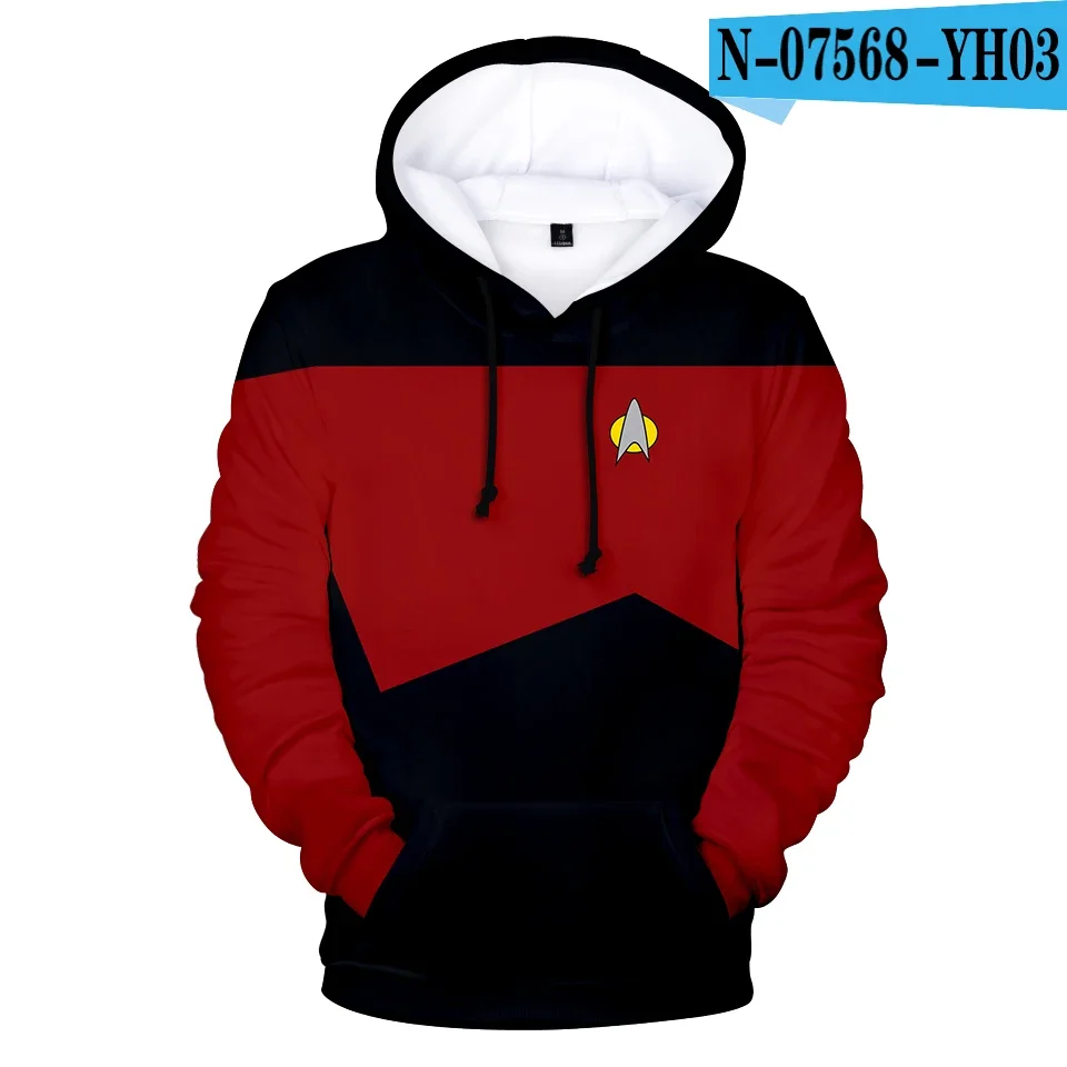 

Hot Movie Star trek 3D Hoodies Sweatshirts Fashion Long Sleeve Clothes Star trek cosplay hoodies Plus Size Men Women streetwear