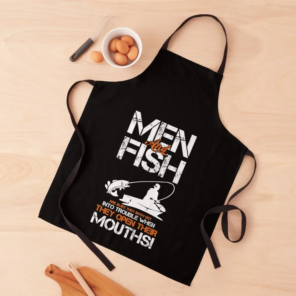 

Men And Fish Apron Waterproof women All For Kitchen And Home Kitchen For Men Apron