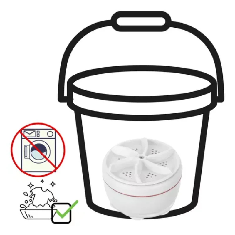 

New Mini Machine Washing Clothes Cloths Bucket Usb Portable Laundry Products Balls for Washing and Drying