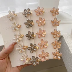 5pcs/Set Girl's Flower Hair Crab Mini Pearl Hairpins Women Fashion Metal Clip Barrettes Sweet Children Hair Accessories