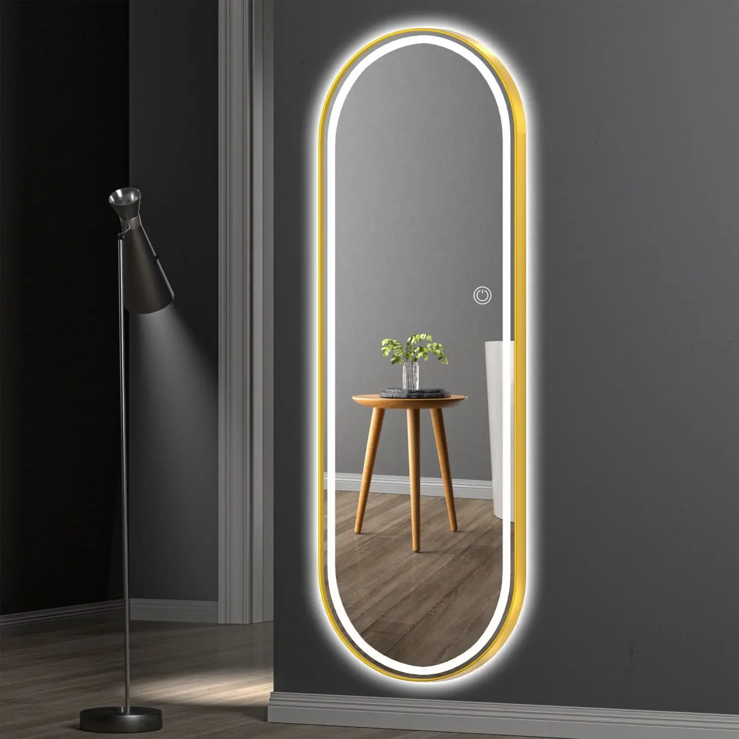 Oval Wall Bathroom Mirror Women Vanity Nordic Luxury Bedroom Mirror Large Standing Specchio Da Parete Home Decoration Luxury