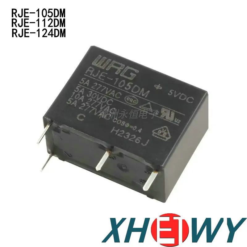 

Relay RJE-105DM RJE-112DM RJE-124DM 5A can replace HF33F 4-pin 10A
