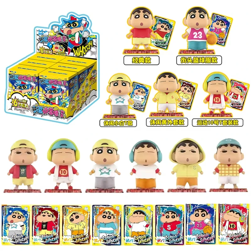 

Original Crayon Shin-Chan Blind Box Cartoon Anime Crayon Shin Chan Vinyl Rubber Doll Toy Key chain Children's Toy