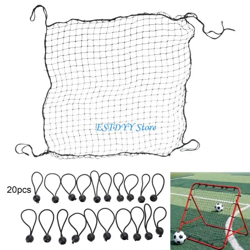 G6DE 축구 리바운드 선수 20 탄성 로프 키커 풋 풋볼 풋볼 리바운드 그물 퀵 어셈블리 축구 그물 훈련 장비