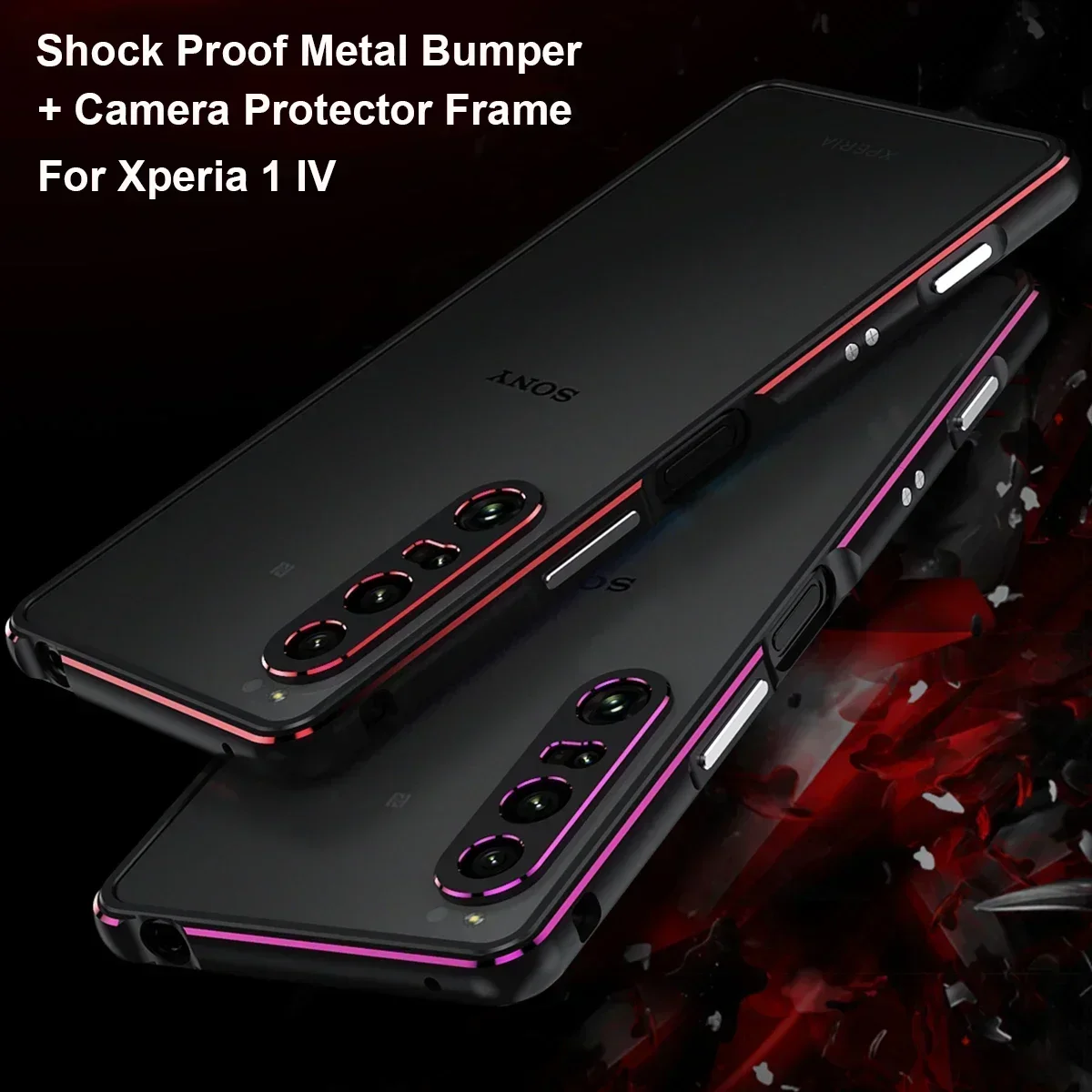 

Aluminum Bumper Case For Sony Xperia 1 IV 5 iii 10 iii 1 V Metal Camera Protector Frame Phone Cover XA1 XA2 Shockproof Case