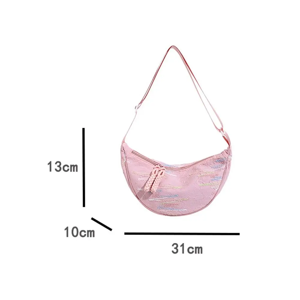 Fashion Nylon Shoulder Bags Large capacity Reusable Crossbody Bag Simple Versatile Portable Chest Bag