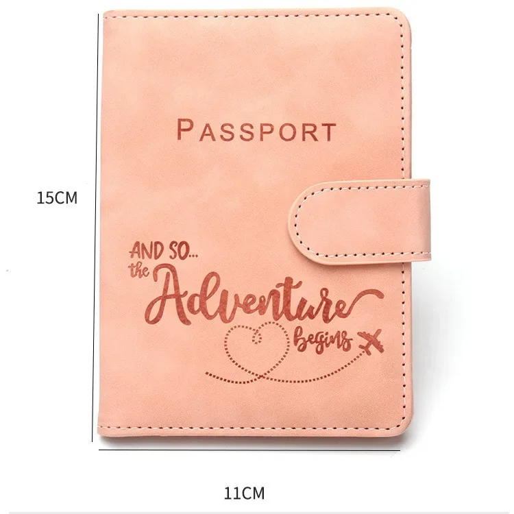 Couvertures de passeport de voyage RFID, clip de billet d'avion, porte-carte d'identité, portefeuille, accessoires de voyage