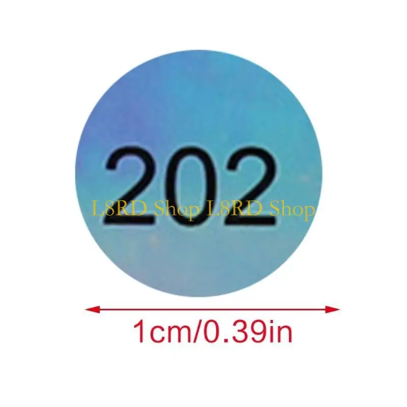 L8RD Numbered Stickers for Waterproof Polish Caps Efficient Color Sorting