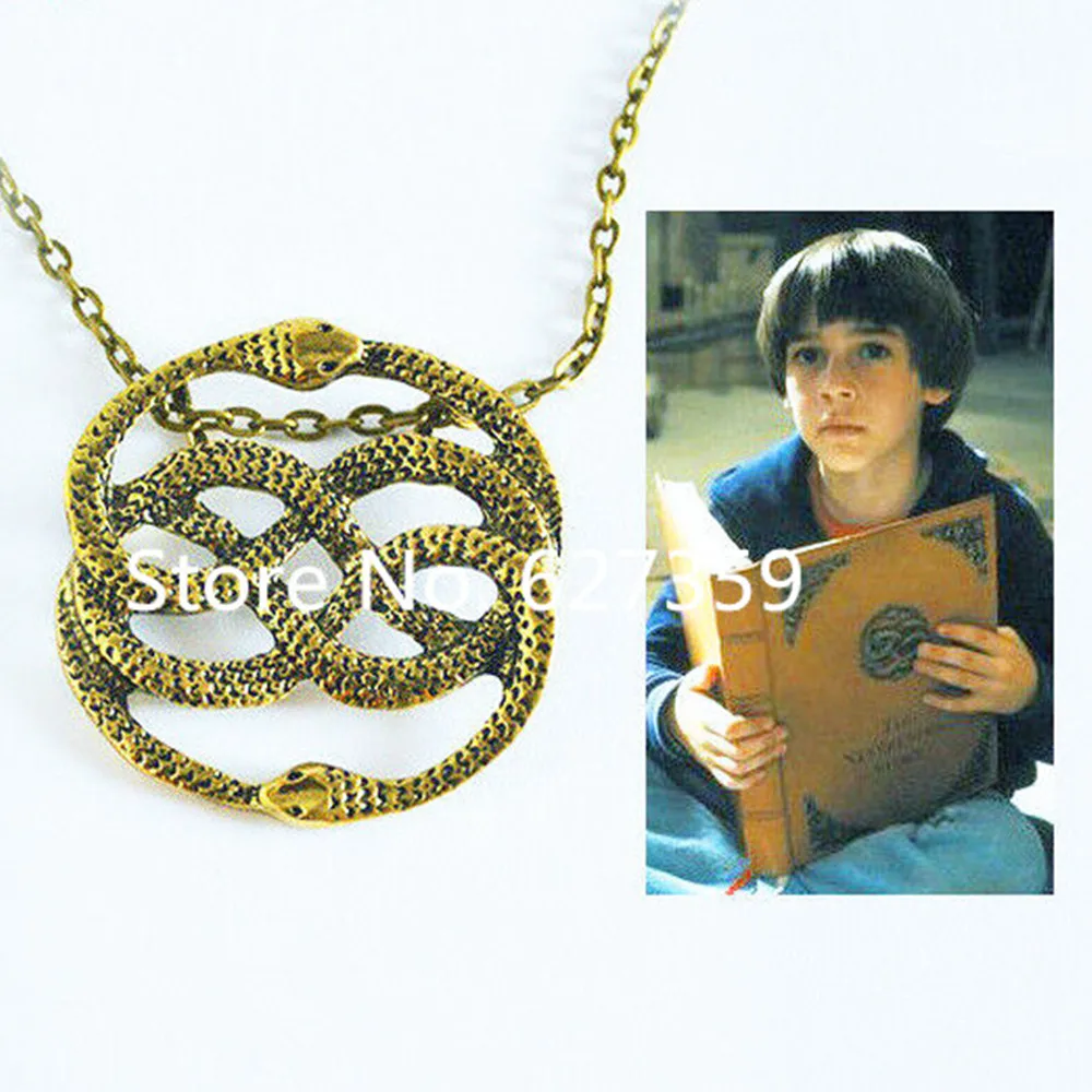 The Never Ending Story Style Auryn snake Pendant Necklace Retro 80s Movie Prop Jewlery