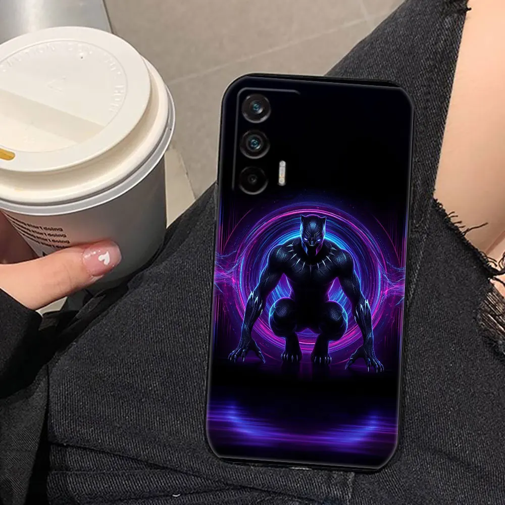 Marvel Black Panther Phone Case For Realme C11 C15 C20 C21 C21Y C30 C30S C33 C35 C53 C55 C63 C65 GT NEO 2 X50 Case Funda Capa