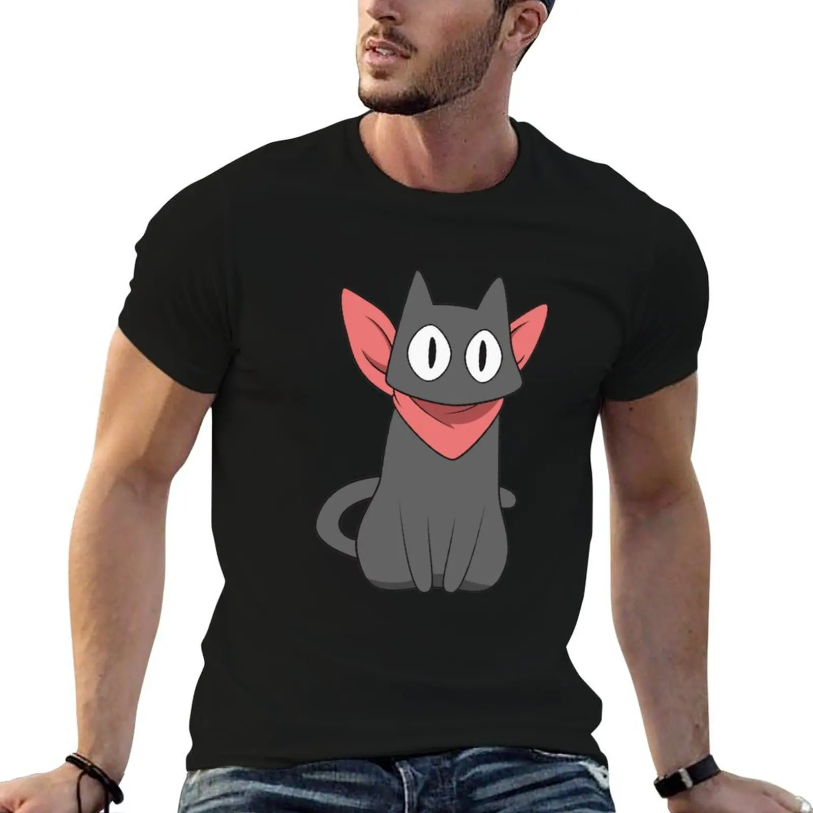 

Cat Sakamoto t anime Nichijou | shirts cotton oversize t t shirt man shirts T-Shirt man funny