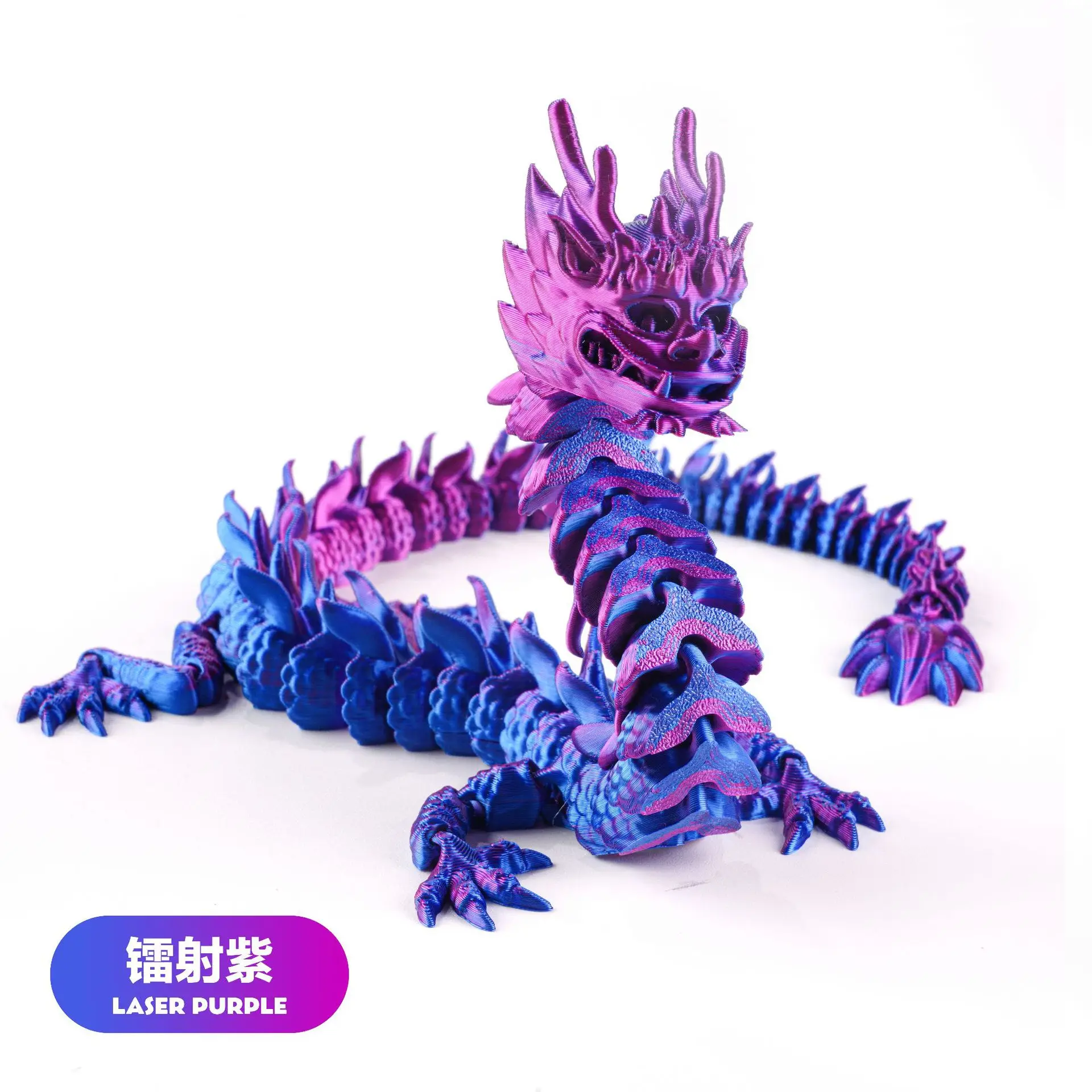 3D Printed Dragon Egg Figures Gemstone Multi-Jointed Movable Dragon With Wings Toys Tabletop Decorative Ornament Birthday Gifts