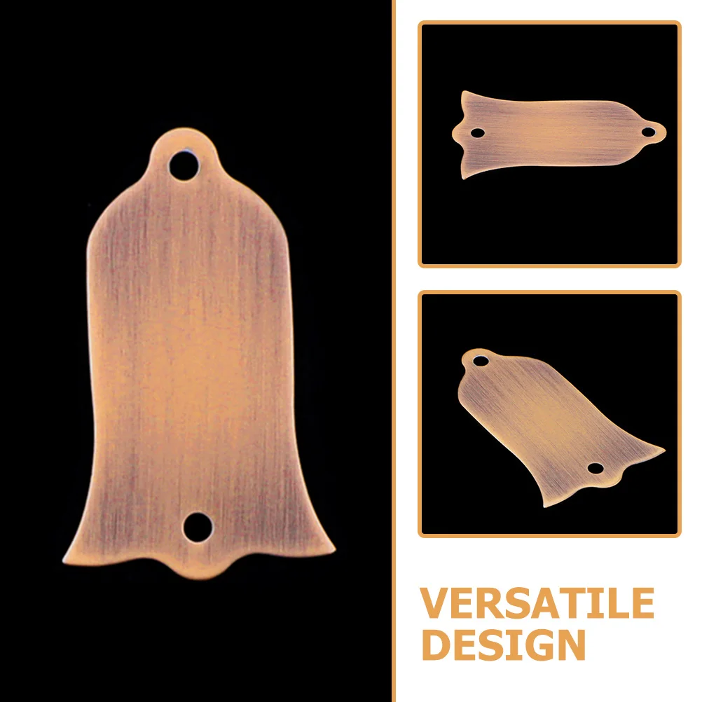 

Metal 2-Hole Electric Guitar Truss Rod Cover Replacement Plate Guitar Part Accessory Replacement Cover Truss Rod Shape Case
