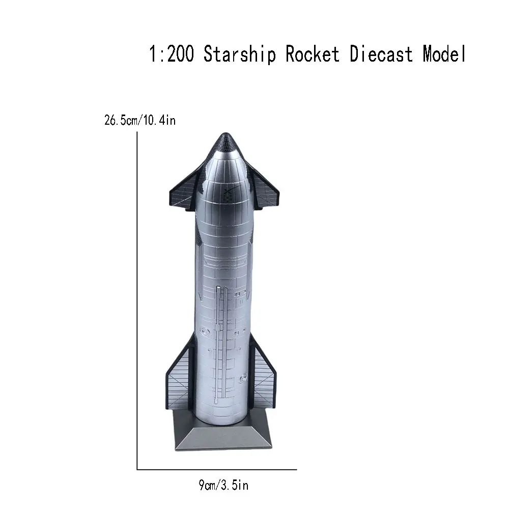 نموذج معدني Rocekt بمقياس 1/200 على شكل سفينة نجوم كهدية #4