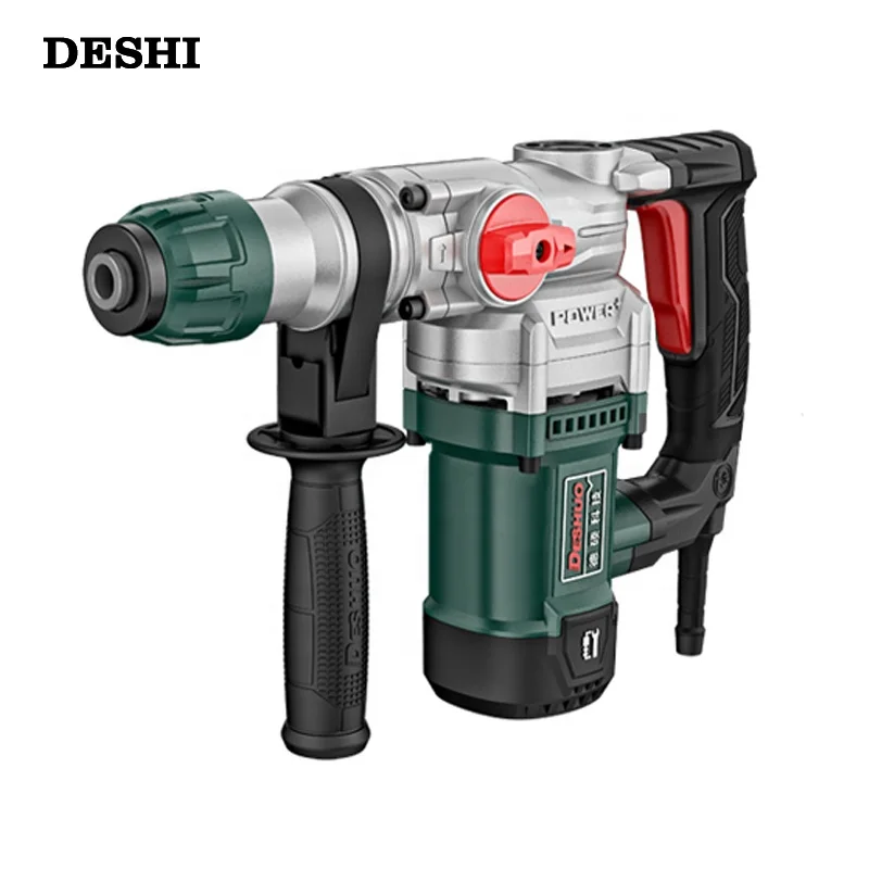 

High power electric hammer, impact drill and multi-functional pick for concrete drilling