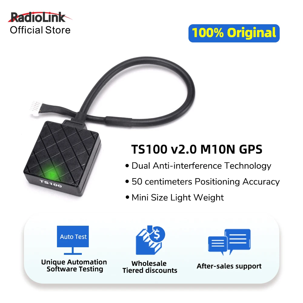 Radiolink TS100 M10N GPS High Positioning Accuracy for Crossflight Mini Pix Pixhawk F4 PIX6 Flight Controller Airplane Drone