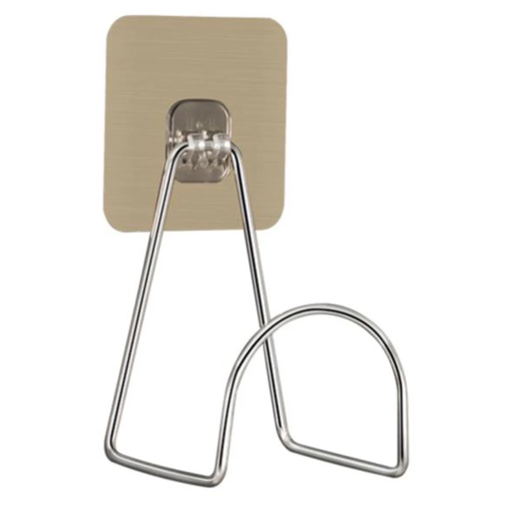

Storage Rack Wall Hook Motorcycle Display Stand Self Adhesive Hanger Stainless Steel Material Strong Adhesion Home