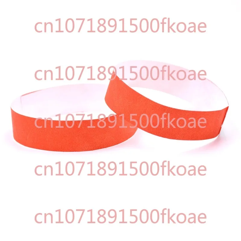 Disposable DuPont Paper Bracelet Identification Waterproof Tamper-proof Children's Playground Swimming Pool Wrist Band Tickets