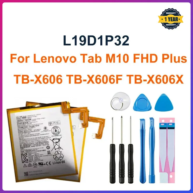 New Orignal High Quality 5100mAh L19D1P32 Battery For Lenovo Tab M10 FHD Plus TB-X606 TB-X606F TB-X606X