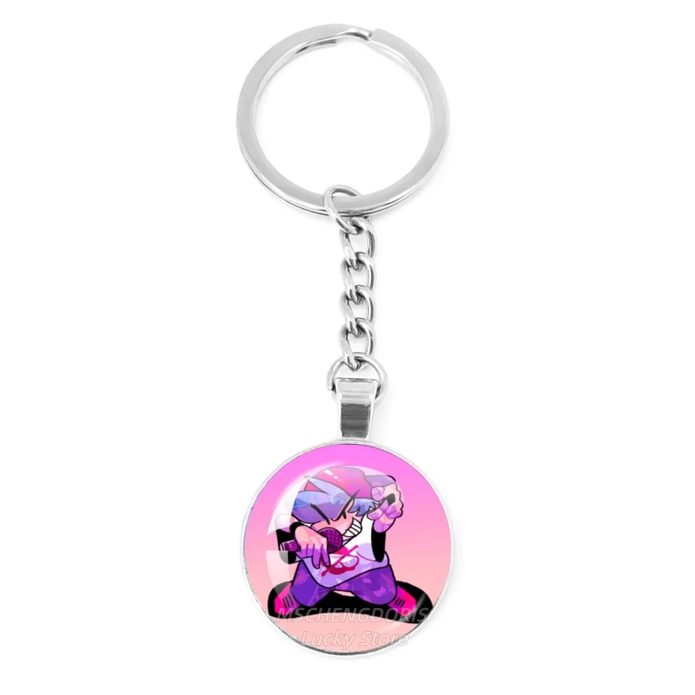 F-Friday Night Funkin Keychain Boyfriend Cartoon Character Bag Accessory Funny Meme Jewelry Fans Gift - Game Themed