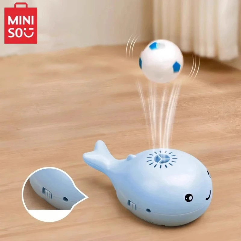 

MINISO интерактивные игрушки для кошек, электрическая струйная плавающая шарик, игрушка для кошек в форме кита, портативный USB-вентилятор с двойной функцией, игрушка для домашних животных для тизер