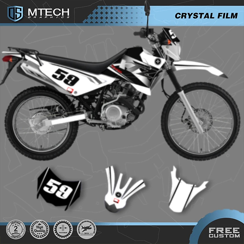 

DSMTECH Custom Motorcycle Graphics Enduro Decals Stickers Kits For YAMAHA XTZ125 003