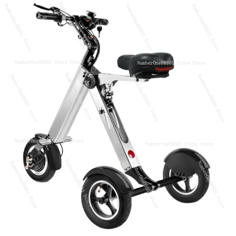 

Compact Folding Electric Trike for Adults Seniors Portable Lithium Battery Powered Bicycle Home Use Mobility Scooter