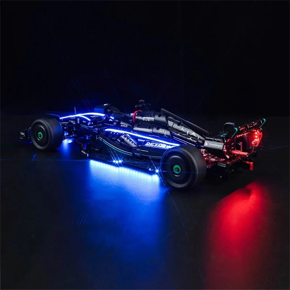 42171 Car AMG F1 W14 E Performance Technic Led Lighting Kit Not Include Building Blocks (Only Lighting Set)