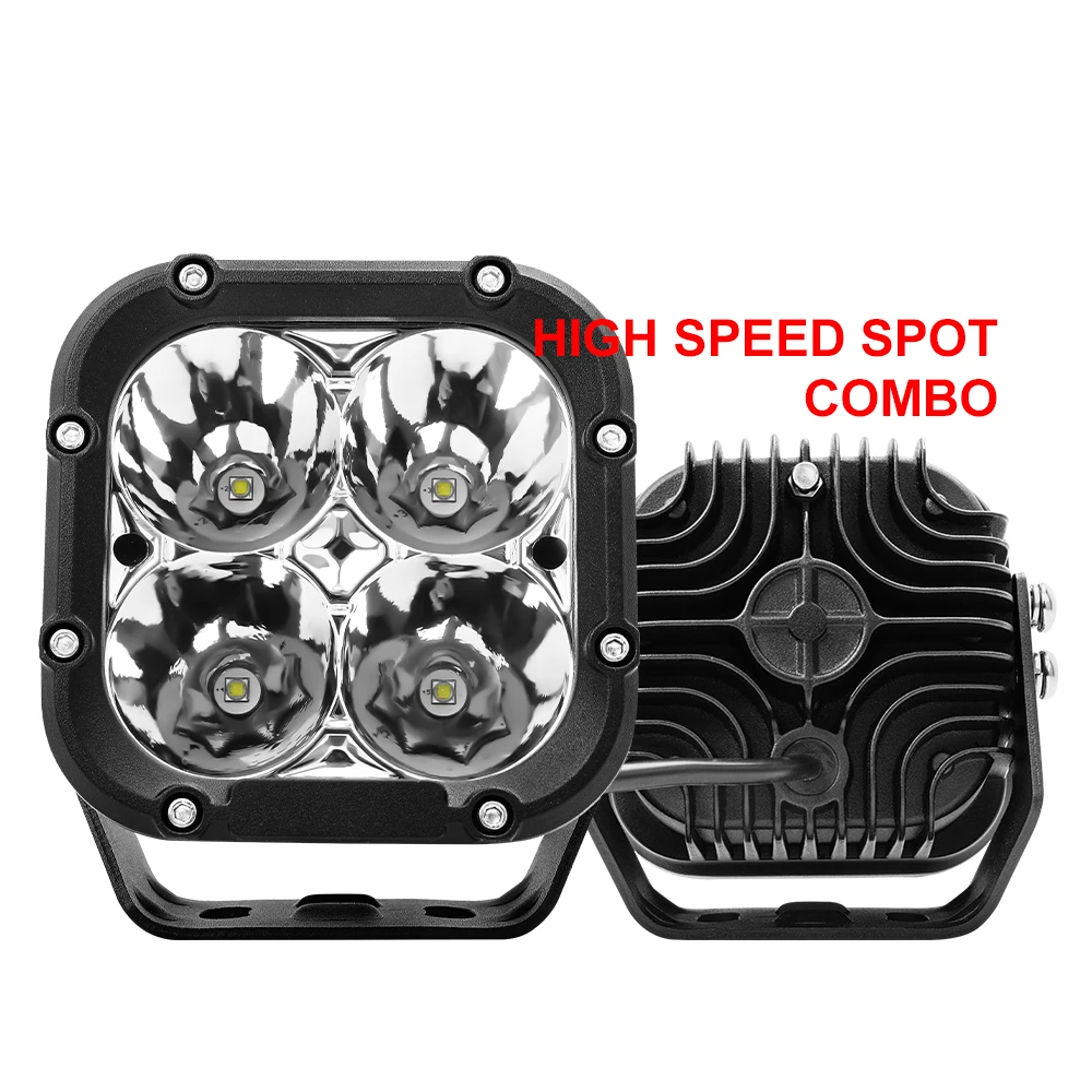 

Custom Super Bright Front 5inch Square Spot Offroad Truck LED Driving Light Pods Offroad 4x4 Spotlight for Car SUV UTV