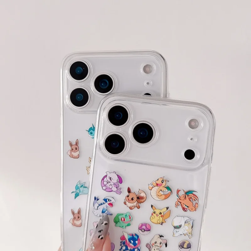 حافظة لهاتف آيفون 17 15 14 13 12 11 16 Pro Max Plus 17Air mini Mew Greninja Pokemmons #6