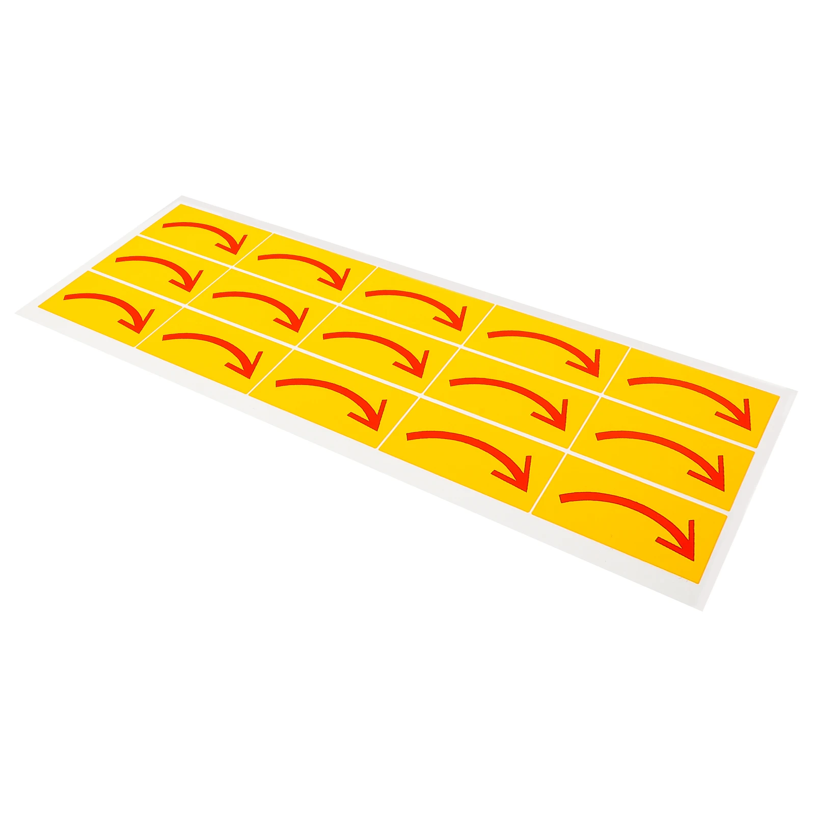 

15pcs Arrow Stickers PVC Self Adhesive Warning Indicator Labels Direction Signs Caution Safety Floor Markers Wall Alerts
