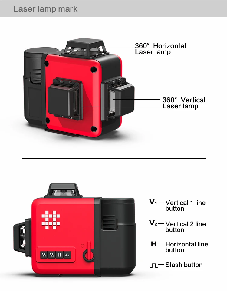 SHIJING High precision 7859E 3x360 Lines Green Beam 3D Laser Level with Outdoor & Remote Control Function