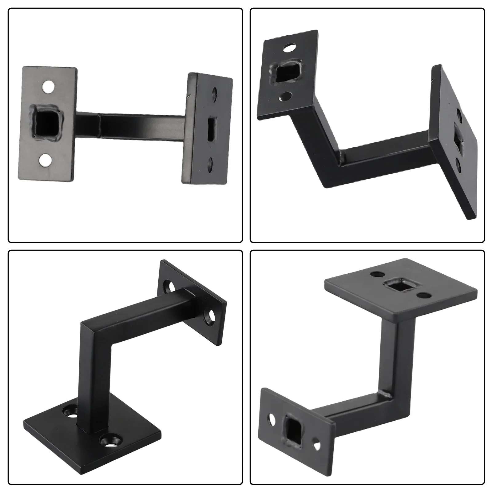 Bracket Handrail Brackets Black Hand Stair Handrail Bracket 304 Stainless Steel Long-lasting Durability Perfect Dimensions