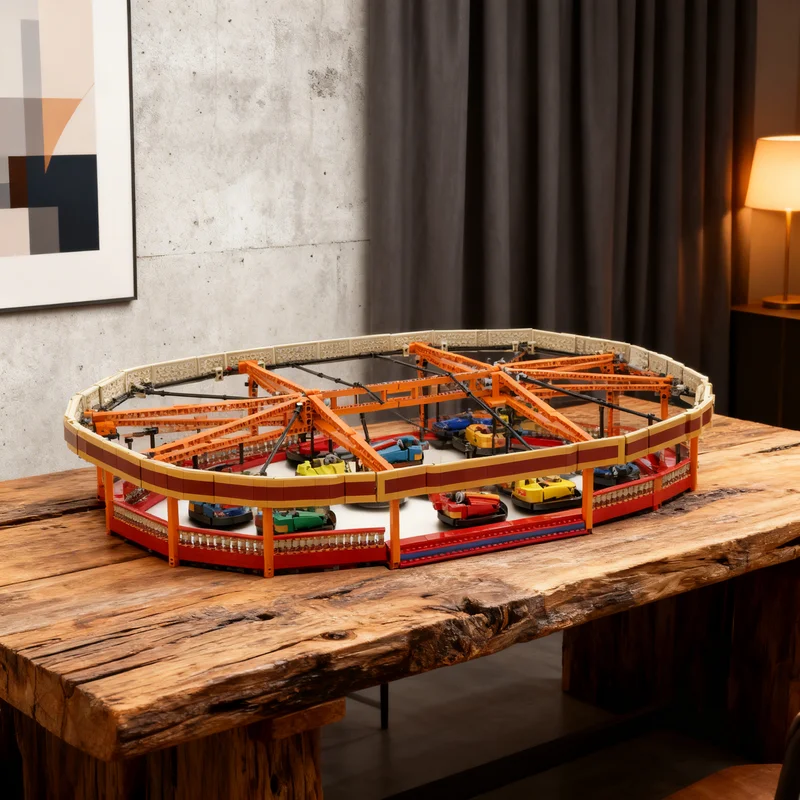

4561pcs MOC Fairground Dodgems Creator Expert Model Building Blocks Creative Display Gift Collectible Decor Kids Premium Adult