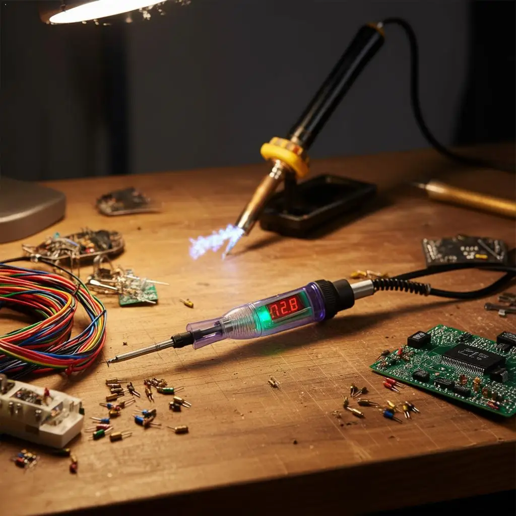 

Многофункциональный цифровой светодиодный тестер автомобильных цепей 12В/24В, инструмент для ремонта электрических систем автомобилей, тестер напряжения