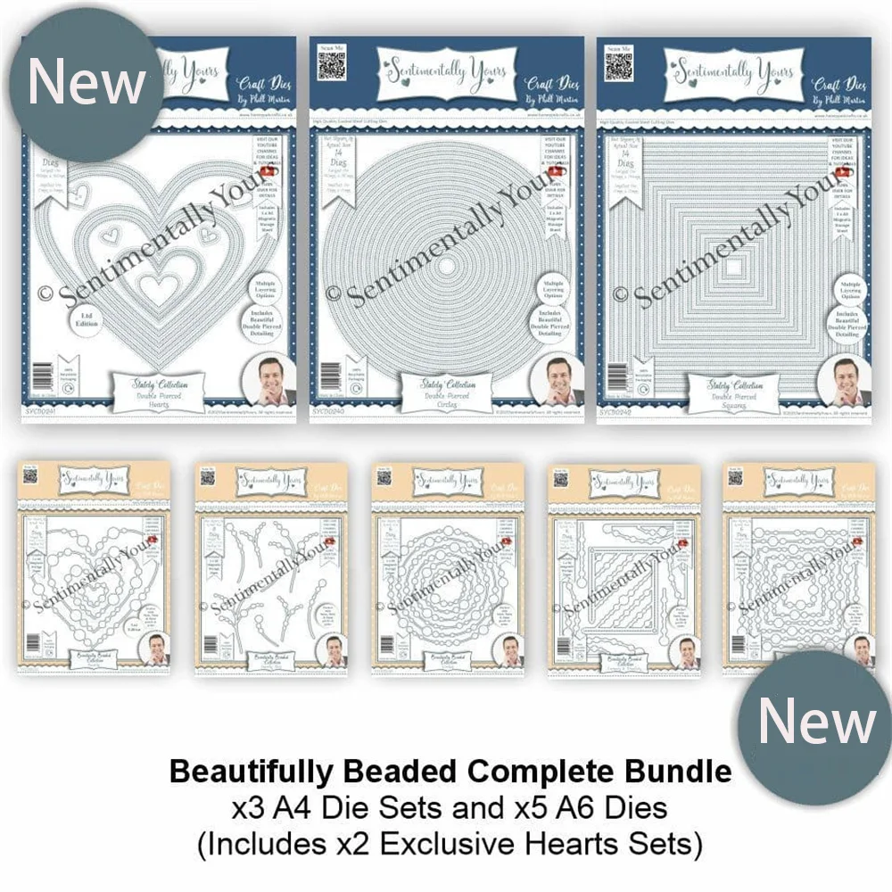 

Beautifully Beaded Complete Collection Metal Cutting Dies Frames and Borders Metal Cut Die DIY Scrapbooking Crafts Album Decor